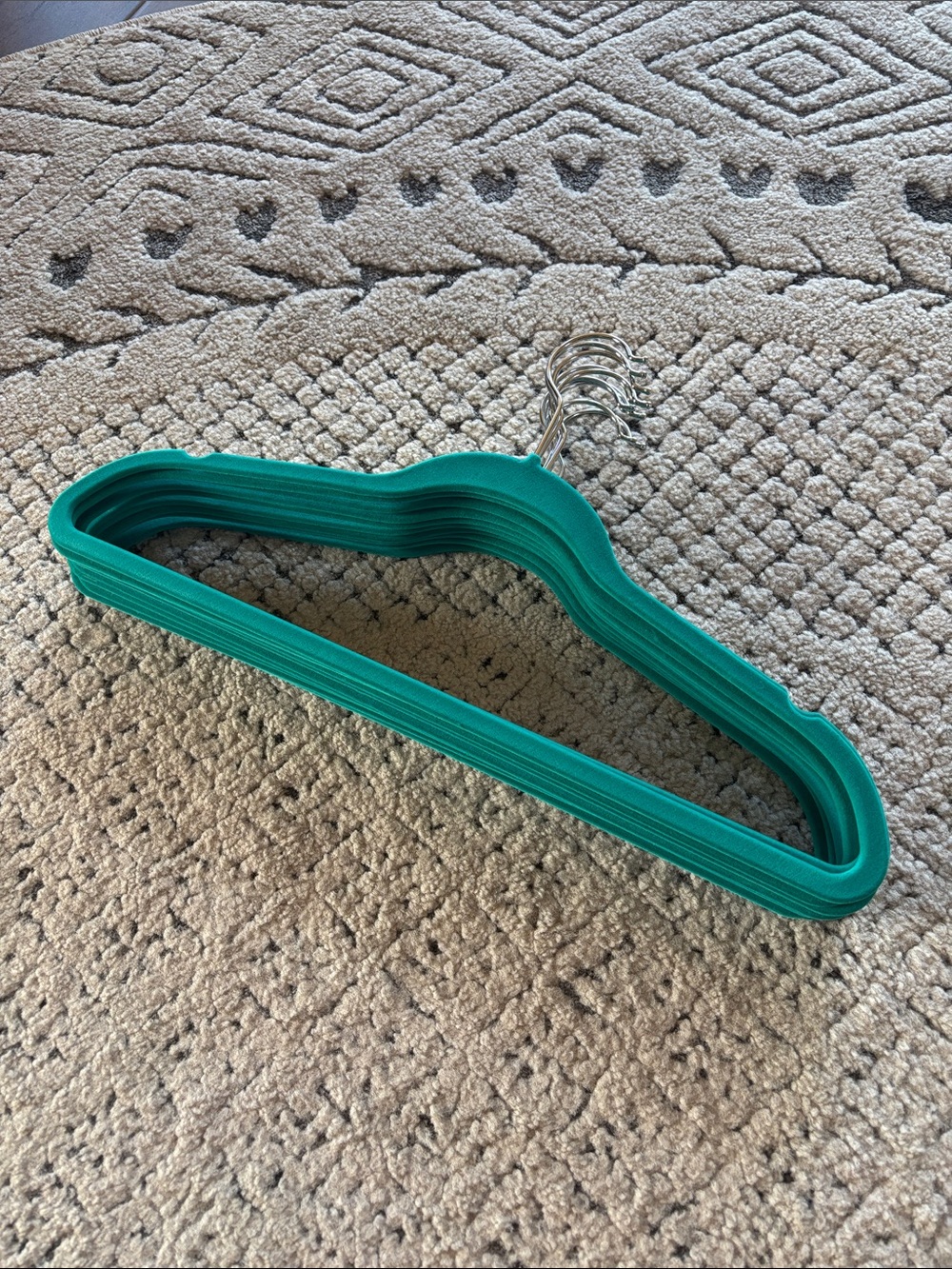 Teal Non-Slip Velvet Non-Slip Clothes Hangers - Set of 10